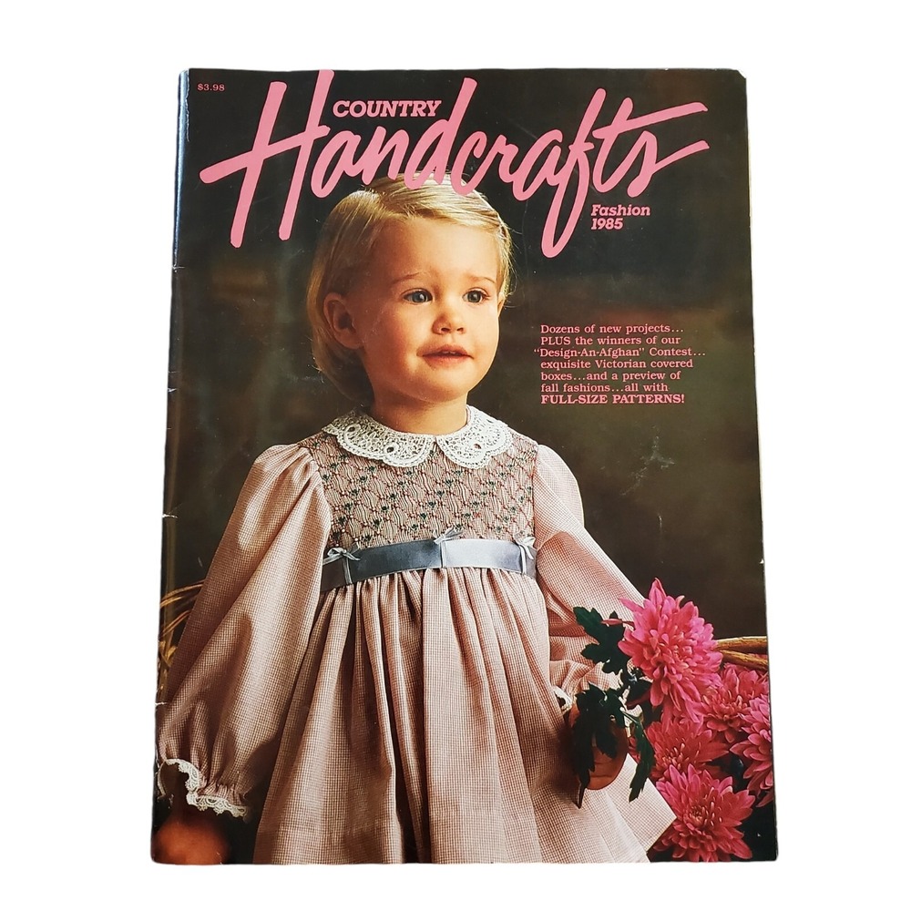 Vintage Country Handcrafts Fashion 1985 Magazine With Patterns‎